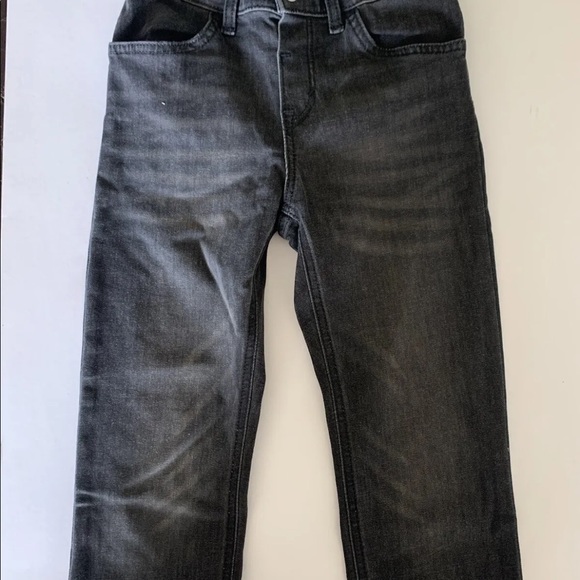 H&M Girls Slim Fit Faded Black Denim Jeans Adjustable Waist 6x - Picture 4 of 12